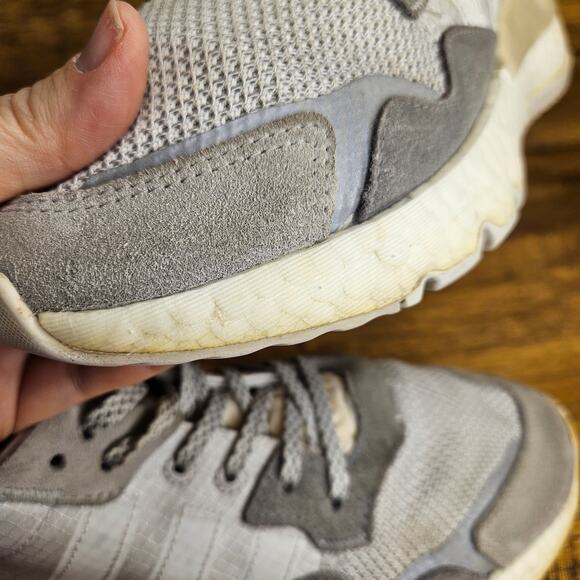 Adidas Nite Joggers Grey Tennis shoes sneaker size 8 womens - Picture 10 of 11